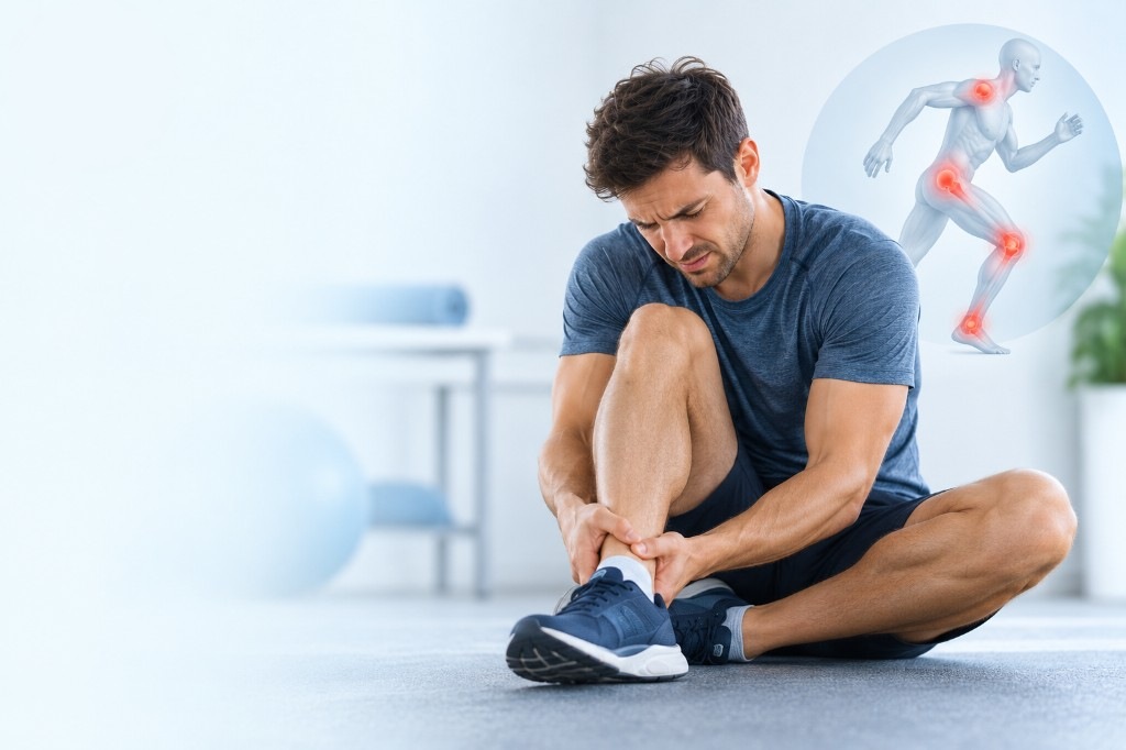 Athlete dealing with performance-related pain